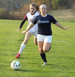 Charlotte Esty (hat trick) with time and space