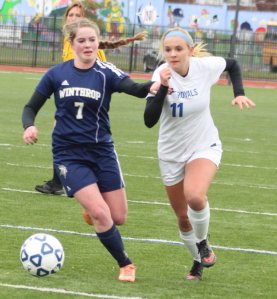 Heidi Benson and Jensena Moner on the run