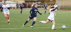 Mollie Swanton chased by Holli Benson