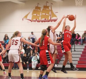 McKenzie Cloutier gets a rebound