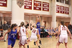 Nicole Hogan makes one of nine Royals 3-pointers