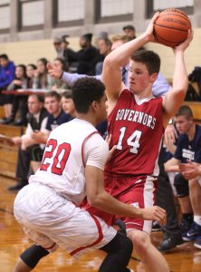 Freshman Shane Smith runs into some tight defense