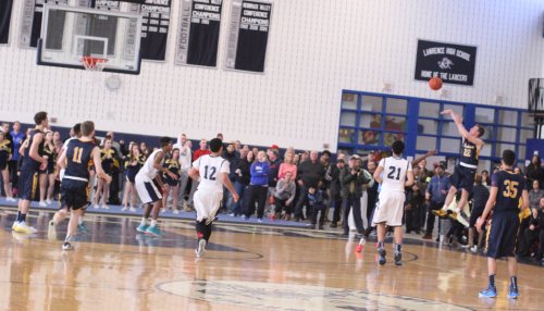 David Giribaldi launches the potential game winner at the end of the first OT