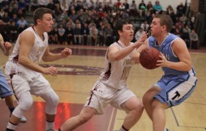Jake Berger (12 points), Dan Baribeault (16 points) and Corey Parsons (19 points)