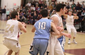 Jake Barlow gets a good look at the last shot