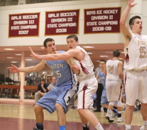 Conor Henry looks for a pass