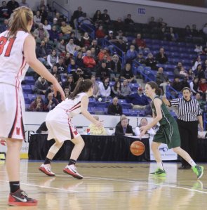 Kelsi McNamara was heavily defended on the perimeter