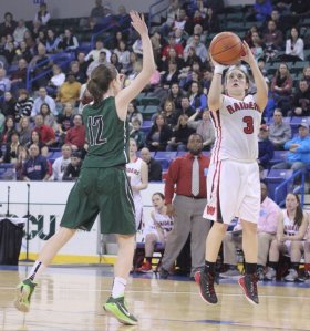 Michaela Antonellis (15 points) had a strong game for Watertown