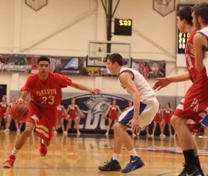 Geo Baker looks for an opening