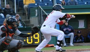 Carlos Asuaje squares to bunt