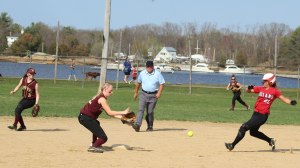 Morgan Johnston waits for Zoe Fitzgerald to arrive