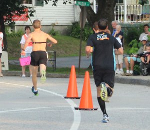 battle for 7th in front of Grange