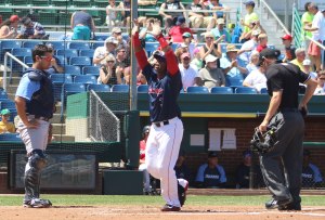Aneury Tavarez had a solo home run