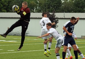 Drew Martin saves in traffic