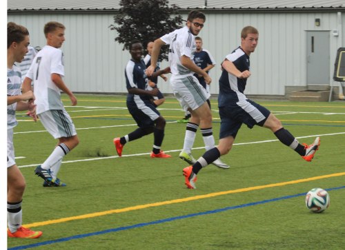 Ball continues untouched