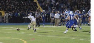 Micah Brantley chases a fumble