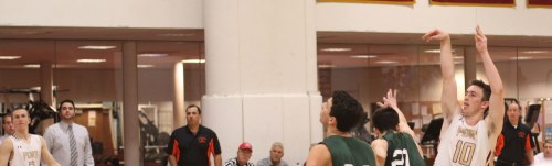 Dan Baribeault gets off the possible game-winner at the end of regulation