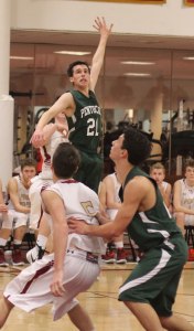 Ryan DePaolo (#21) sent the game into OT with a 3-point shot