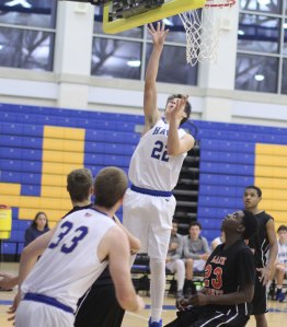 Nevin Zink (15 points) in for two