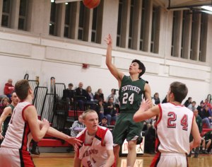 Nate McGrail lifts a floater
