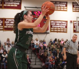 Taylor Moore fires a long shot