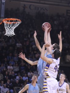 battle for a rebound