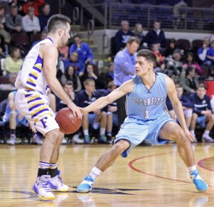Key matchup - Thomas Coyne guarded by Keenan Hendricks