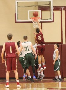 Casey McLaren at the rim