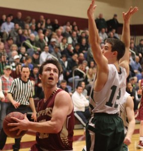 Danny Baribeault looks for two