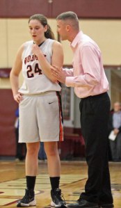 Mya Blazejowski and Coach Steve Sullivan