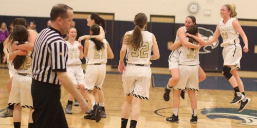 Bishop Fenwick celebrates a win over St. Mary's and a trip back to the D3 North finals