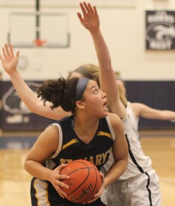 Olivia Nazaire looks to score