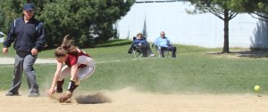 Ball goes through shortstop Scout Boynton in the 3-run Amesbury 4th inning