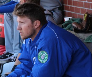 Kyle Freeland between innings