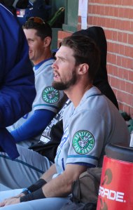 David Dahl in Hartford dugout