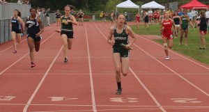 Katryn Dwyer (Pentucket), Daniela Garcia (Hamilton-Wenham), Jenna Raffael (North Reading) - 4X100 relay