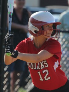 Hannaih Burdick had an RBI in the third inning