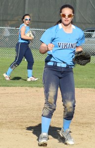 Freshman Bridget Sheehan started a crucial double play for Triton in the 7th inning