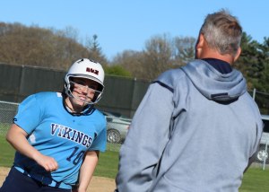 Julia Hartman in the home run trot