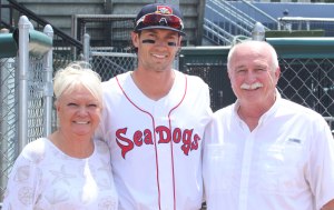 Ryan Court with his parents from Illinois