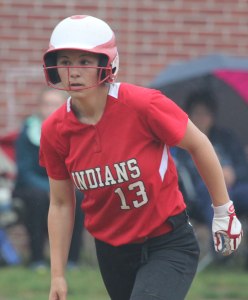 Sophomore Caity Baker - three hits including a 2-run homer in the first inning