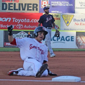 Mauricio Dubon (#11 Red Sox prospect) triples