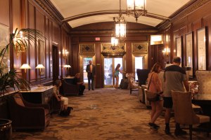 The elegant Omni Parker House lobby