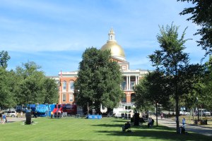 Boston Common before the rally.