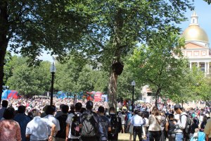 Boston Common during the rally