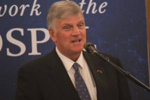 Speaking at Columbus Hall in Augusta before the rally