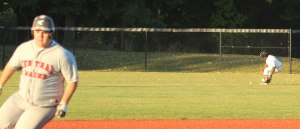 Trouble in the outfield for CF Stefan Strachan