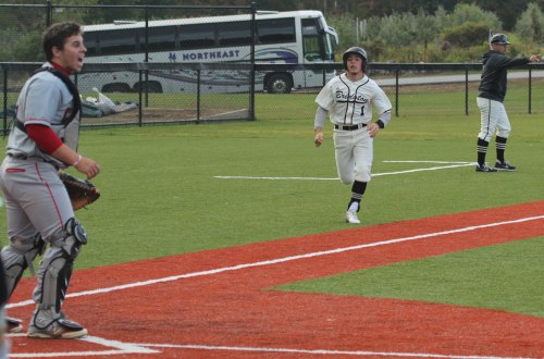 Connor Andrews (1) had two hits, scored two runs, and added an RBI for Bridgton Academy