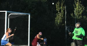 Air ball near the Greely goal