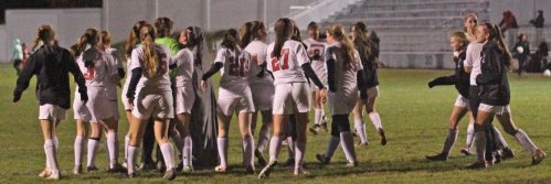 Amesbury celebrates a tourney win
